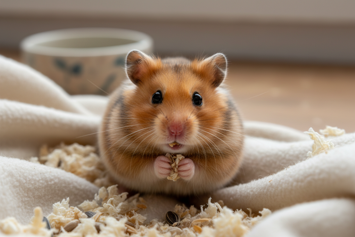 photo of a cute hamster